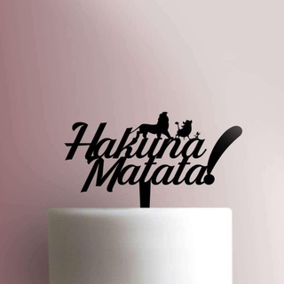 pastel sombrero copa adorno torta rey León hakuna Matata pastel sombrero copa adorno torta pastel cumple os rey León Rey hakuna Matata timon pumba 3d print model - Mito3D