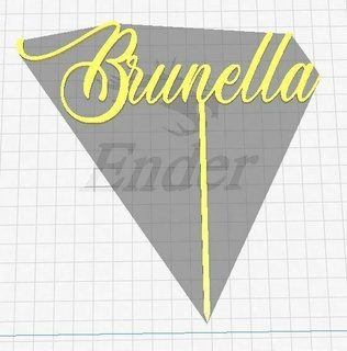 kek topper Brunella 3d print model - Mito3D