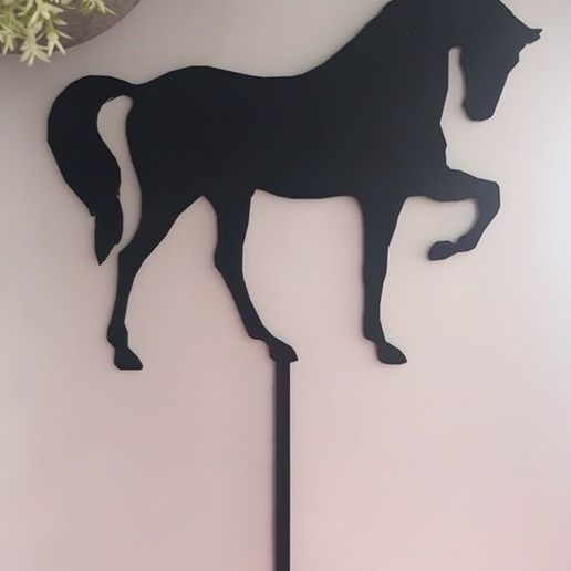 bolo topper cavalo - a arte o colt 3D print model - Mito3D