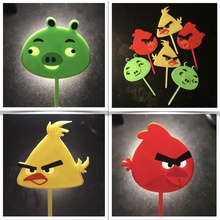 cake toppers angrybirds various caketopper caketoppers angrybird angry birds topper birthday decoration 3d print model - Mito3D