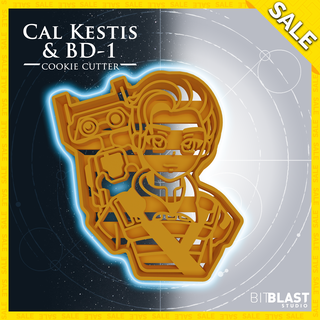 cal & bd-1 cookie cutter star wars cutters kestis jedi fallen order survivor 3d print model - Mito3D