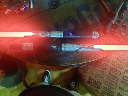 cal kestis Jedi sobrevivente solteiro Duplo lâmina sabre luz xenopixel compatível Guerra Estrelas Estrela guerras laser espada calo 3d print model - Mito3D