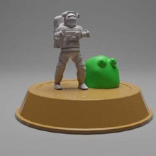 cal splurt space team art creatures miniature book 3d print model - Mito3D