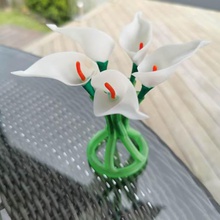 cala giglio art modelli sla lily vaso di fiori fiore la calla 3d print model - Mito3D