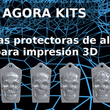calacas kit moda agorakits alcol gel 3d print model - Mito3D