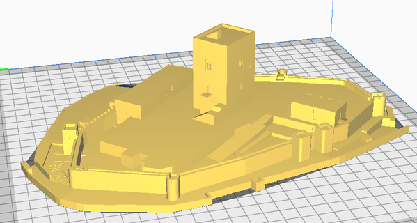 calatrava castello alcaudete calatravo 3d print model - Mito3D