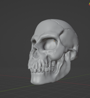 Calavera kafatası kemik baş vücut 3d print model - Mito3D