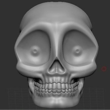 calavera cranio sch ug cr nio ne ossatura scheletro struttura ossuto scultura eizmiun vantaggio 骨架 gǔjià Cranio zugaikotsu 3d print model - Mito3D