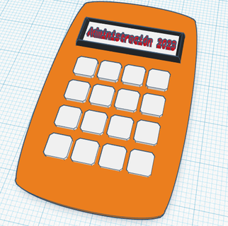calcolatrice portachiavi 3d print model - Mito3D