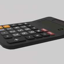 calculator various school business finance tools 3d print model - Mito3D