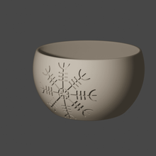 caldero yule christmas wicca viking bowl 3d print model - Mito3D