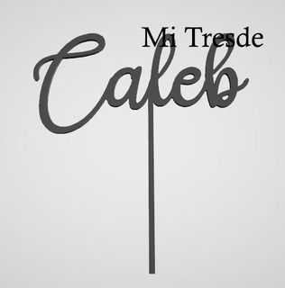 caleb topper toppercake 3d print model - Mito3D