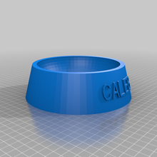 calebmy customized fully parametric dog cat food bowl pets 3d print model - Mito3D