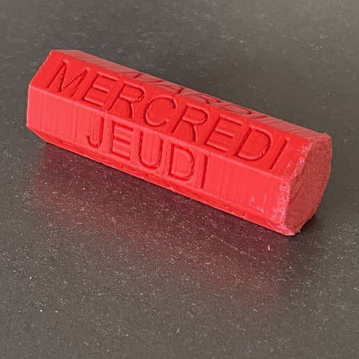 calendar days 3D print model - Mito3D