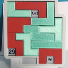 calendario puzzle gioco piastrelle perpetuo 3d print model - Mito3D