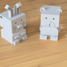 cali bear print test various cat dog stresstest printer 3d print model - Mito3D