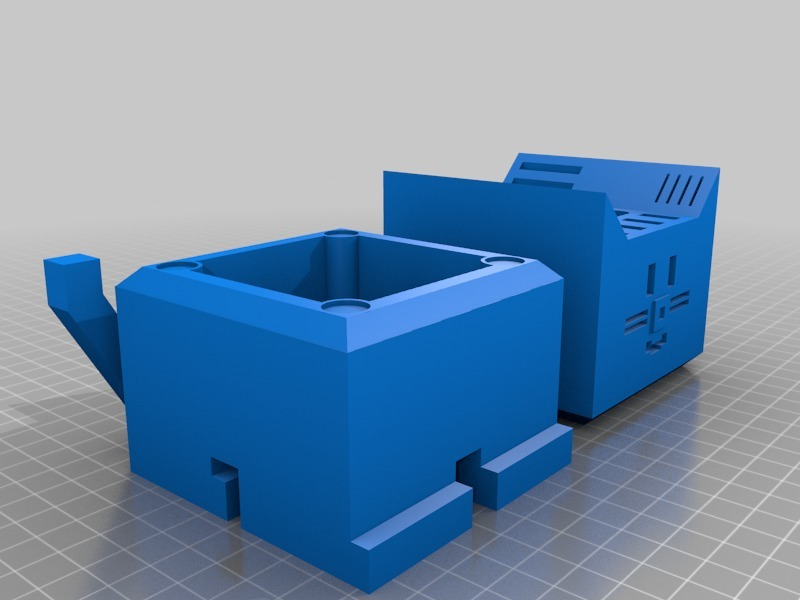 cali gato oficina organizador escritorio micro sd tarjeta soporte openscad lápiz bolígrafo USB palo 3D print model - Mito3D