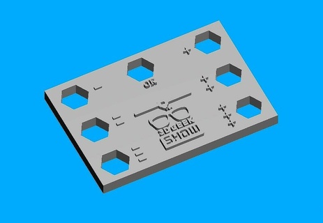 kalibrasyon 3d Geek göstermek diş ağ karıştırıcı 3d print model - Mito3D