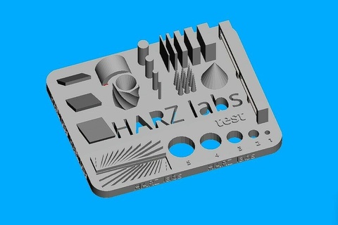 calibración harzlabs dientes mezclador malla 3d print model - Mito3D
