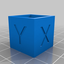 étalonnage cube 3d_printers 3d print model - Mito3D