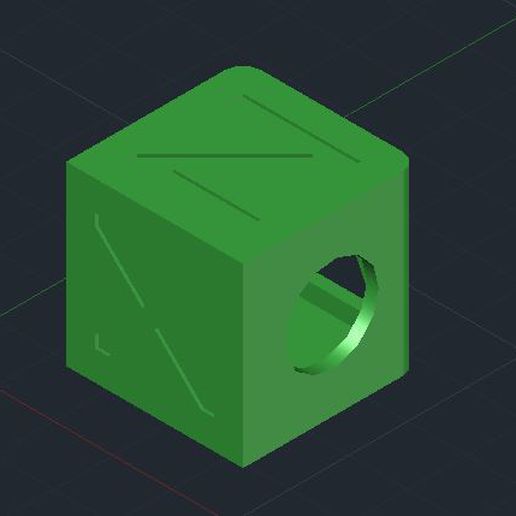étalonnage cube 3D print model - Mito3D