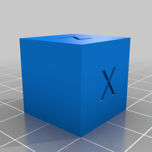 calibración cubo de 20x20x20 la herramienta La impresión en 3d las pruebas prueba 3d print model - Mito3D
