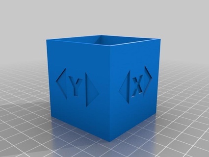 calibração cubo 50 x 50 mm 3d print model - Mito3D