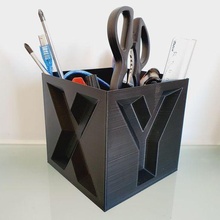 étalonnage cube boîte espace rangement pocket size vide poche art 3d print model - Mito3D