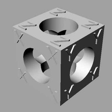 calibrazione cubo modello 1 attrezzo stampante 3d stampa resina applicabile casting resine 3d print model - Mito3D