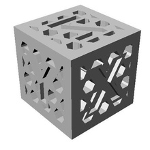 calibrazione cubo modello 5 attrezzo stampante 3d stampa resina applicabile casting resine 3d print model - Mito3D