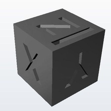 calibration cube model 6 tool printer 3d printing resin applicable casting resins 3d print model - Mito3D