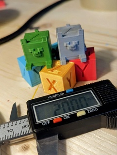 étalonnage terrer cube chien animal Stein xyz Axys canne 3d print model - Mito3D