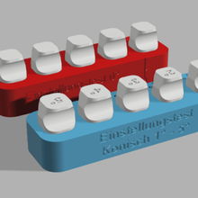 étalonnage ensemble sla impression modèle dentaire exocad référence panneau outil imprimante testeur meurt 3d print model - Mito3D