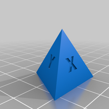 calibration tetrahedron 3d print model - Mito3D