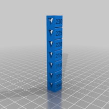calibration tower 200-230 tool customized 3d printing tests 3d print model - Mito3D