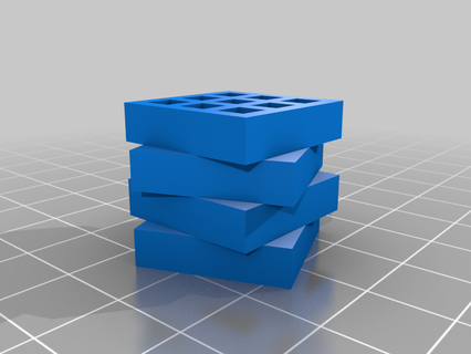 calibration waffle Tools cube test food 3d_printing_tests 3d print model - Mito3D