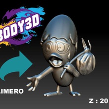 calimero a arte anime mangá o personagem de desenho populares bases figurine 3d print model - Mito3D