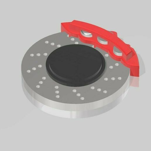 calibrar disk1 24 1 25 escala coche vehiculo modelado disco frenos 3D print model - Mito3D