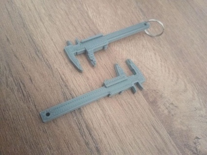 caliper keychain maker engineer gift measure 3d print model - Mito3D
