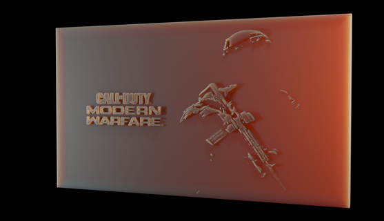 ligar dever arte ventilador jogos guerra 3d print model - Mito3D