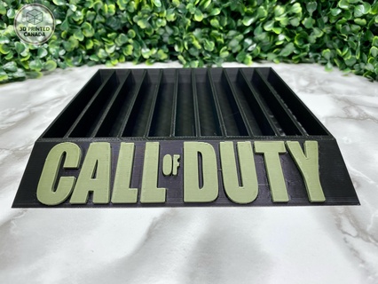 call duty game holder - xbox one 360 stand organizer gaming accessories first-person shooter merchandise gear controller storage collection display war-themed design setup video console room decor rack accesso 3d print model - Mito3D