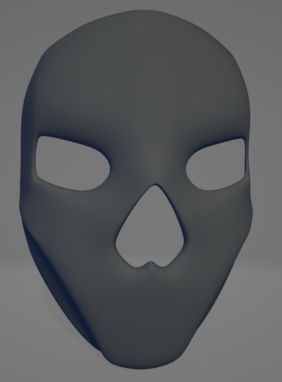 llamada of deber mw máscara fk 3d print model - Mito3D