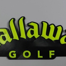 callaway golf sign 3d print model - Mito3D