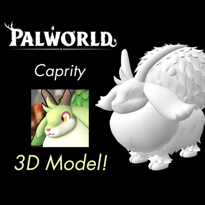 cesaret 3d model palworld arkadaş dünya oyun pokemon xbox 3d print model - Mito3D