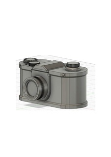 Camara de Fotos Jahrgang Kamera Foto Kunst Antike Aussparungen alt 3d print model - Mito3D