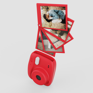 camara porta fotos juego regalo amor instax polaroid cámara juguete san valentin amigo 3d print model - Mito3D