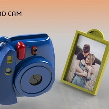 Kamera Bild Halter Unterstützung instax Schlüsselbund Mode Valentinstag Februar 14th Rahmen Kodak Liebe Freundschaft Liebhaber 3d print model - Mito3D