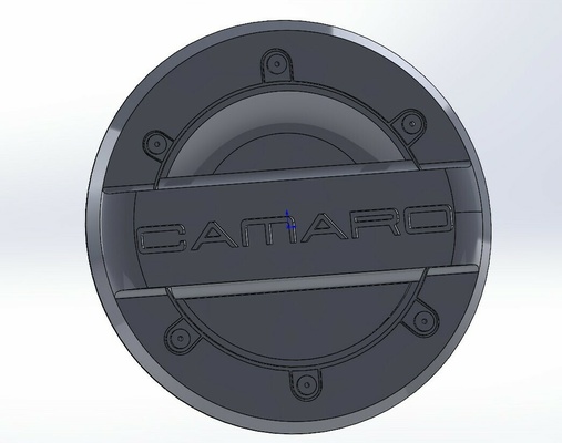 camaro fuel filler flap cover auto gas tank hatch 3d print model - Mito3D
