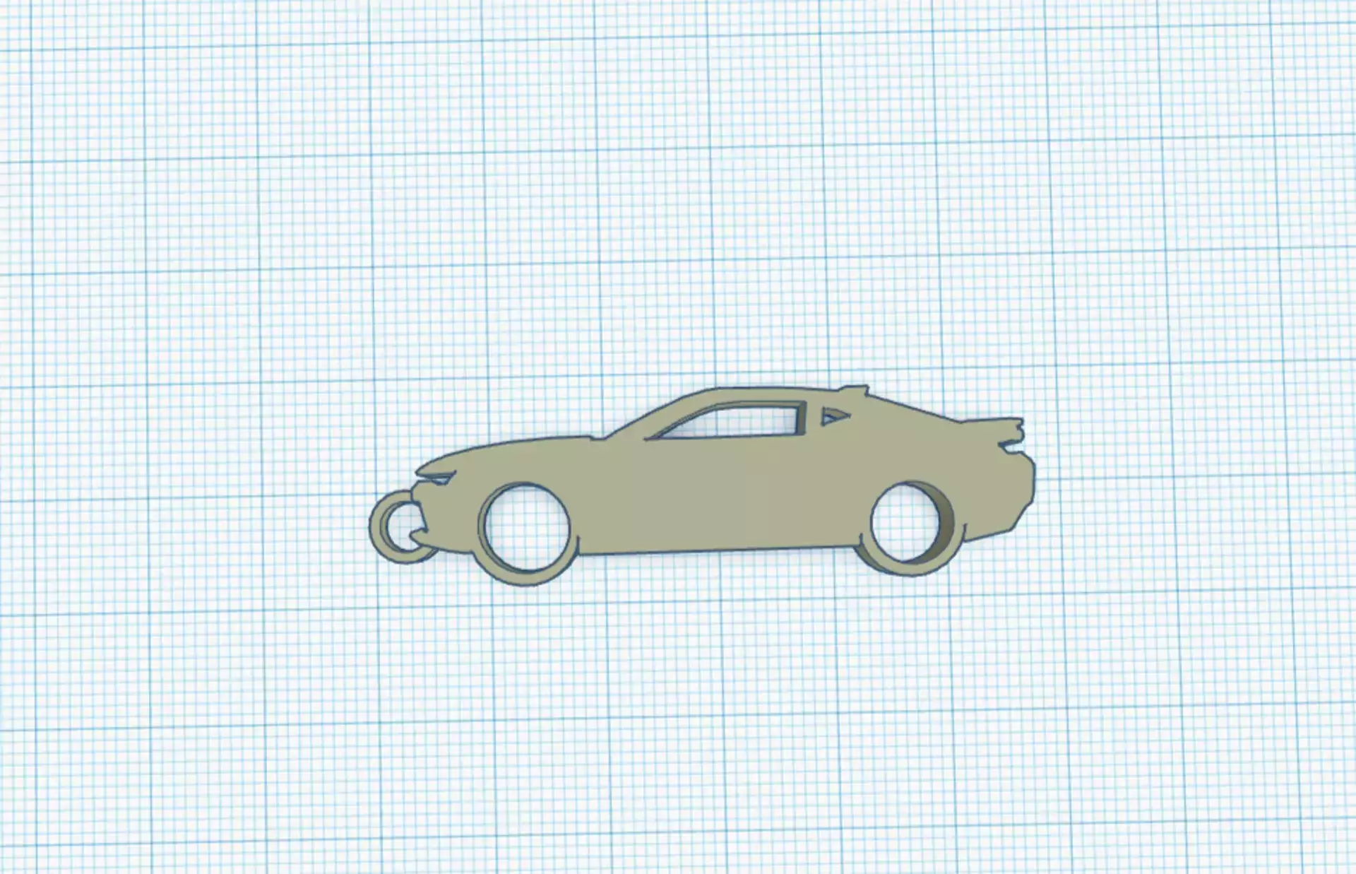 camaro ss - keychain gt car 3D print model - Mito3D