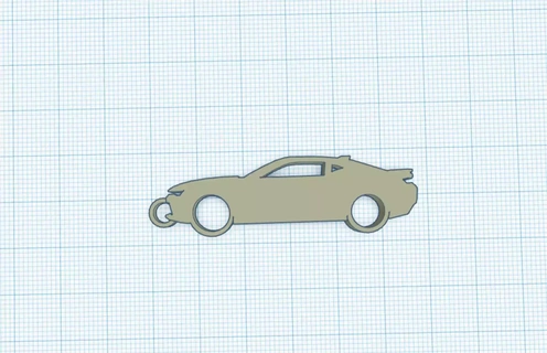 camaro ss porte clés gt voiture 3d print model - Mito3D